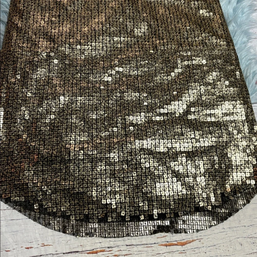 Signature8 Glittering Sequin Mesh Mini Dress sz S - Picture 6 of 9